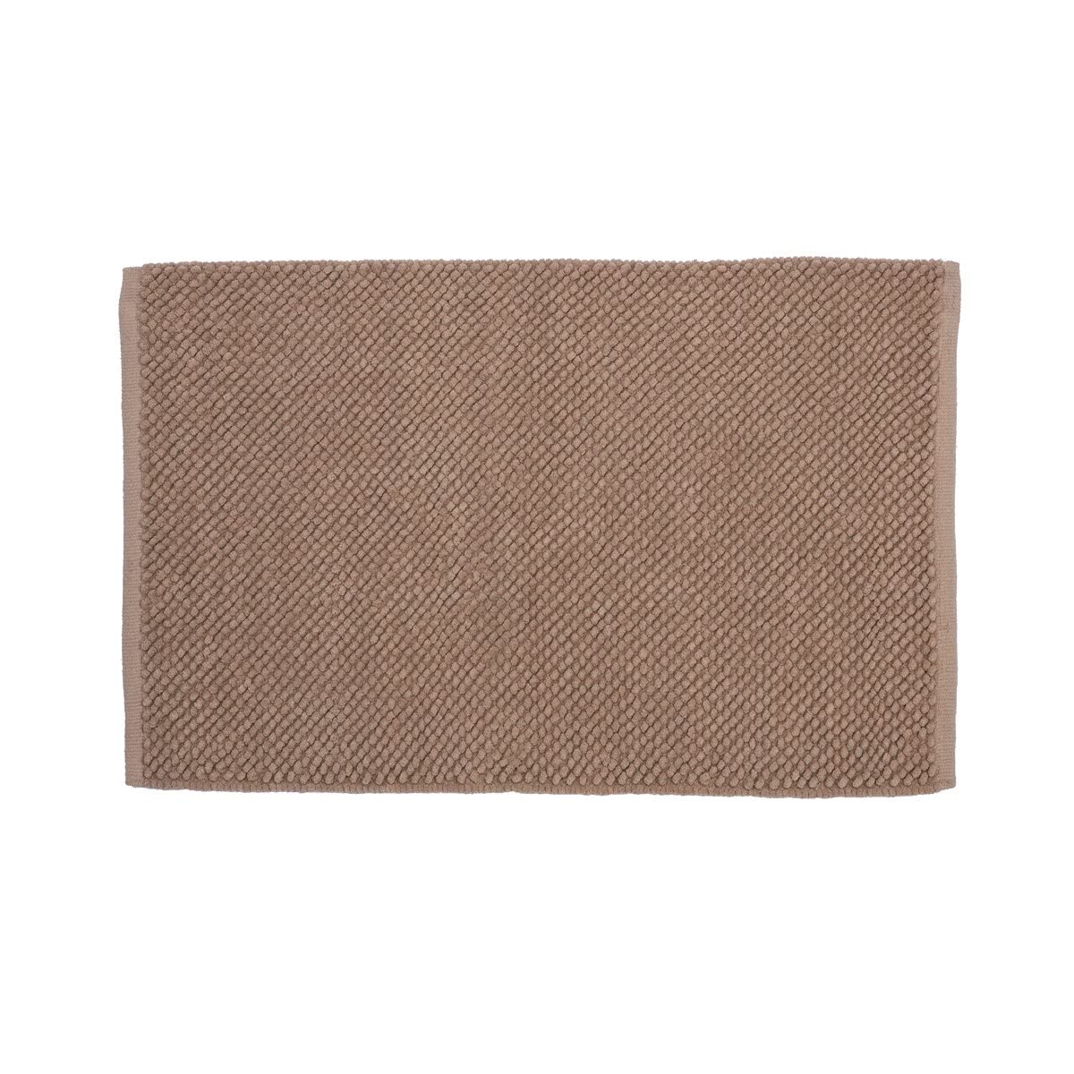 Sealskin Delhi Bath Mat, Cotton, Sand, 60 x 1 x 90 cm