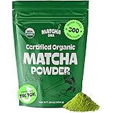 MATCHA DNA Certified Organic Matcha Green Tea Powder (16 oz BAG)
