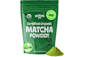 MATCHA DNA Certified Organic Matcha Green Tea Powder (16 oz BAG)