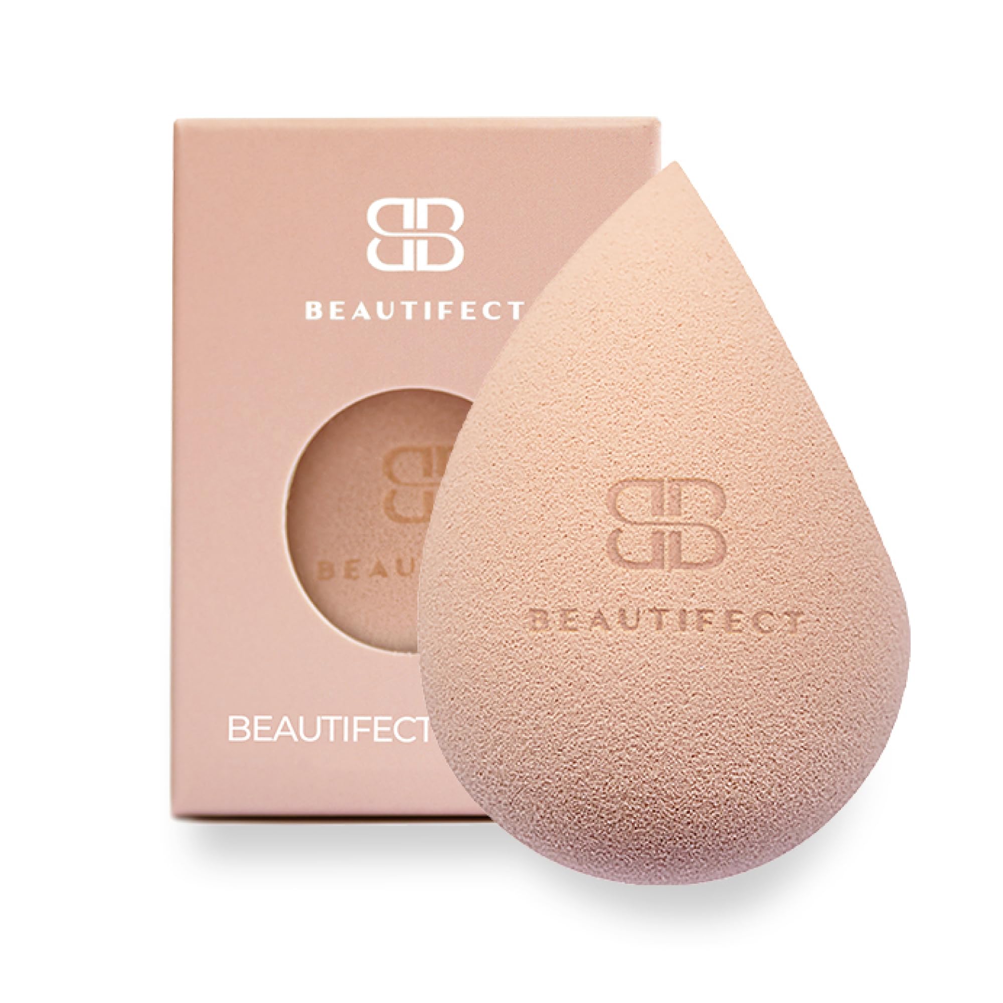 Beautifect Blender - Beauty Blender with Triple Action - Multi-Use Makeup Sponge for Women - Airbrush Finish Foundation Sponge for Blending and Contouring Makeup