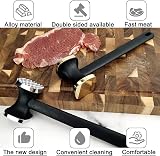 Kitchen Meat Tenderizer Heavy Duty Hammer Mallet Golden view 4