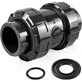 Boltigen 3" PVC True Union Check Valve, Sch 80 Full Port Slip Socket Ball Check Valve for High Flow Backflow Prevention, Heavy Duty Commercial Valve for Drainage, Sump Pump &amp; Large Irrigation