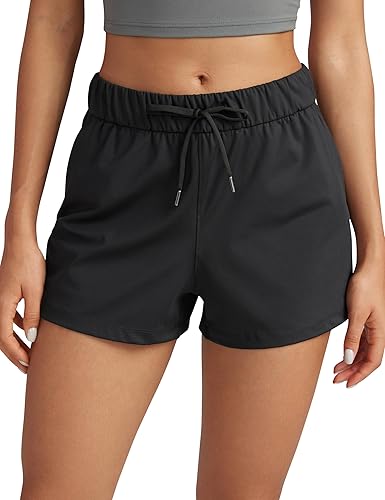CRZ YOGA Stretch Shorts for Women Work Casual with Pockets