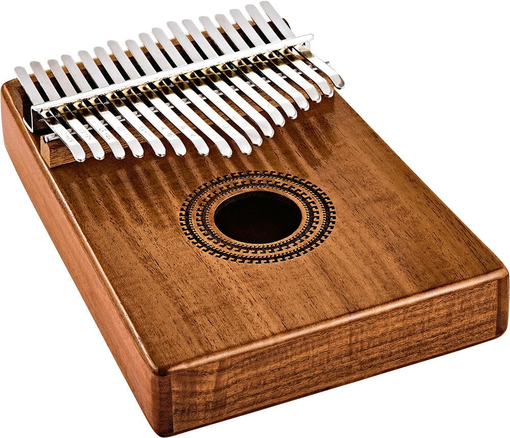 Sonic Energy Sound Hole Kalimba – 17 notes in C Major – For Meditation, Yoga, Percussion – Acacia Wood – Including Accessories (KL1707H)