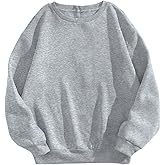 SOLY HUX Women's Casual Sweatshirt Crewneck Long Sleeve Drop Shoulder Pullover Tops Fall Clothes