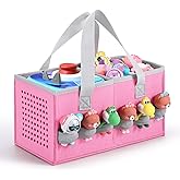 Seracle Carrying Case Travel Felt Bag Compatible with Toniebox 1/2 Audio Player Starter Set and Tonies Figurine (Pink)