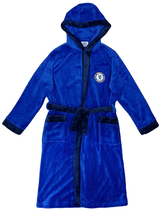 Chelsea F.C. CHELSEA DRESSING GOWN, BATH ROBE, CHILDREN`S SOFT FLEECE