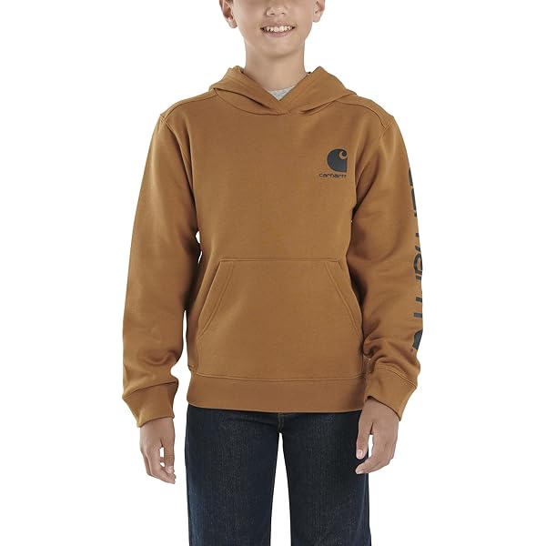 Amazon.com: Carhartt Girls' Hoodie Fleece Half-Zip Pullover Hooded