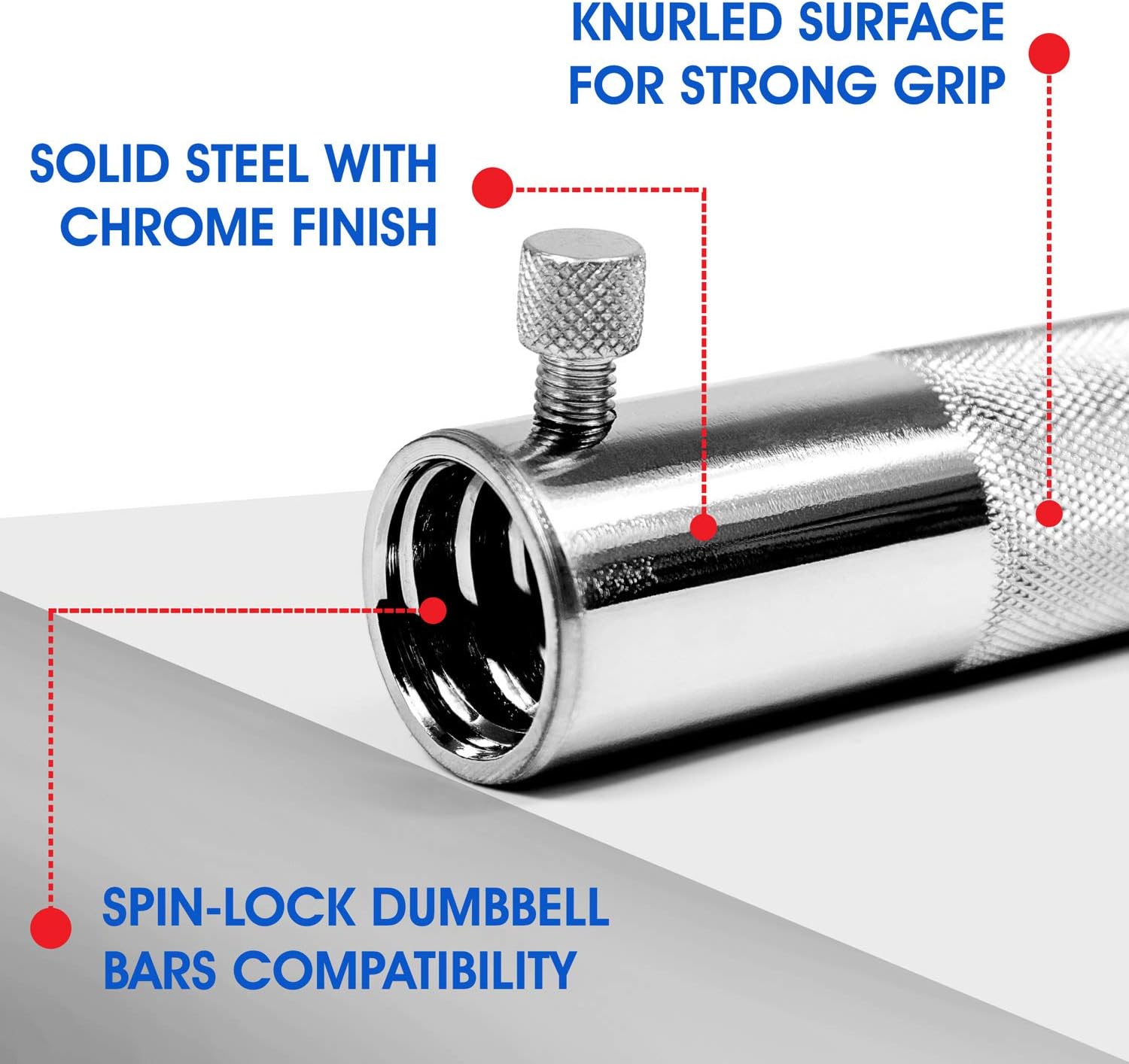 Yes4All Adjustable Dumbbells 40, 50, 52.5, 60, 105 to 200 lbs with Connector Options (F. Chrome Connector 1, 15") : Sports & Outdoors