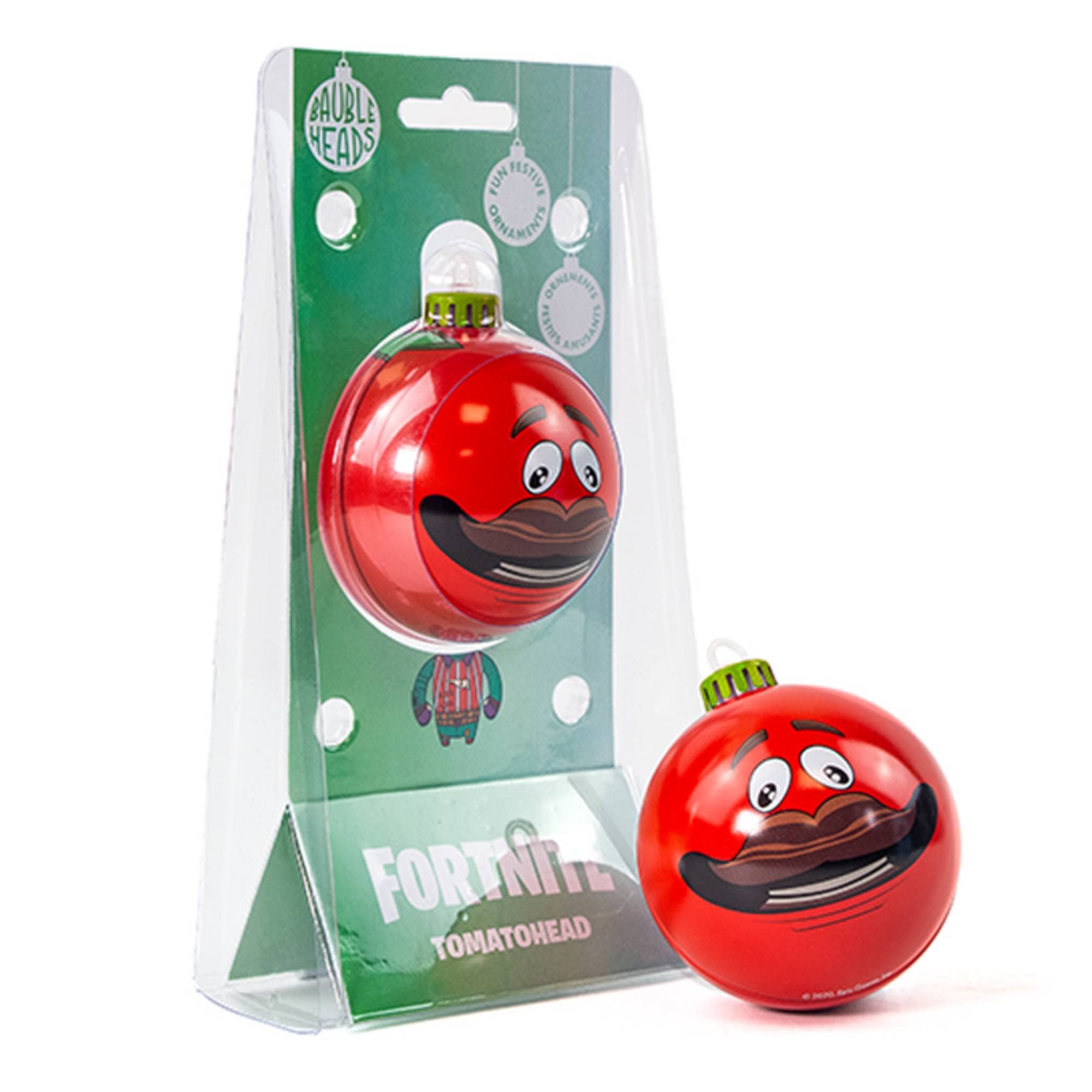 Numskull Bauble Heads Official Fortnite Tomatohead Christmas Tree Decoration Ornament - Metal Christmas Bauble Ball Hanging Decor