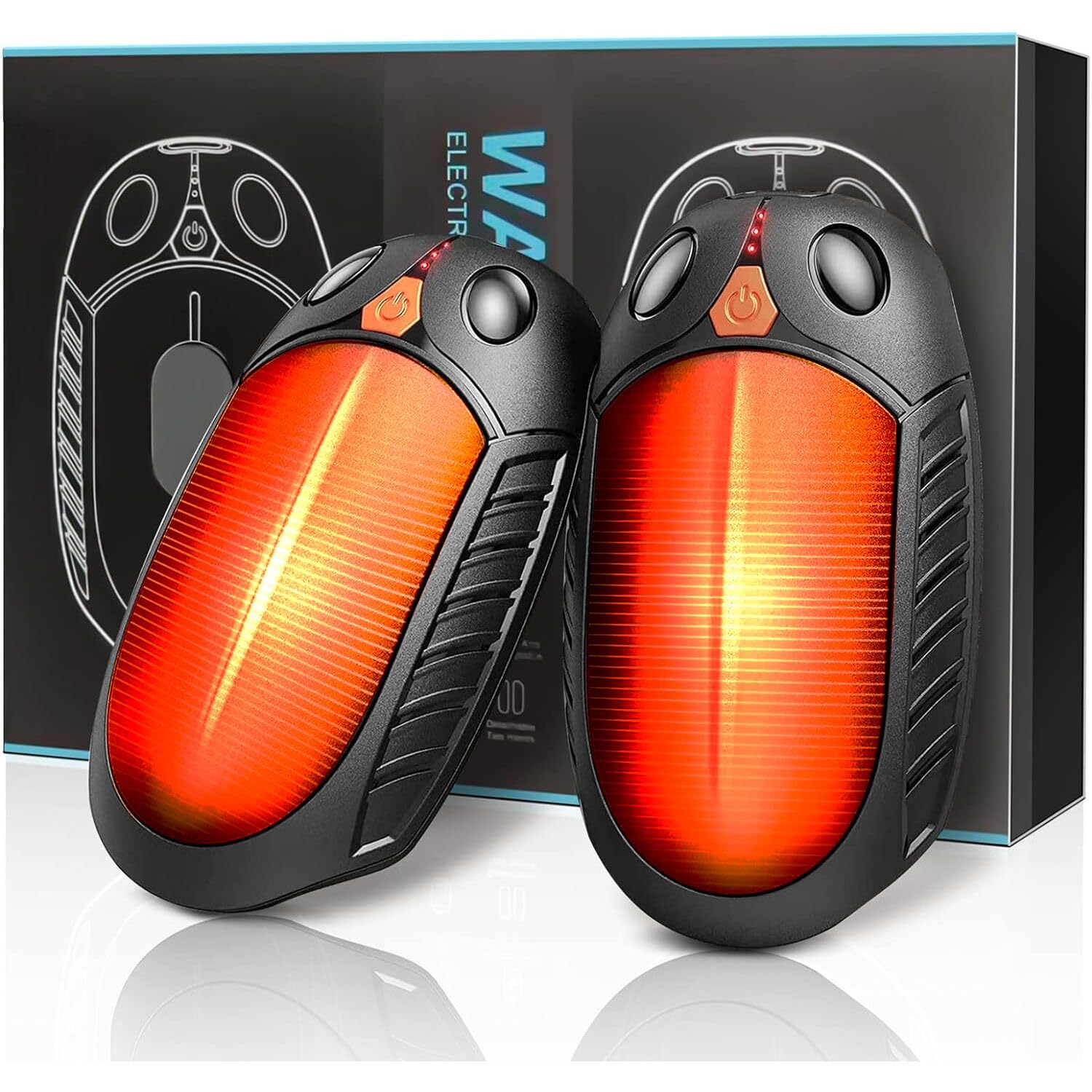 Tophie Hand Warmers Rechargeable 2 pack 4000mAh Electric Portable Hot Hand Warmer Long Lasting Reusable Hand Heater for Hiking Camping Hunting Warm Gifts