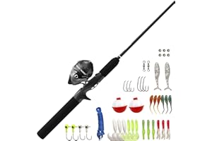 Zebco Ready Tackle Combo, Freshwater, 2.8:1 Gear Ratio, 5'6" Length Telescopic, 8-12 lb Line Rate, RH, Multi, One Size (RTSCT