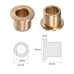 HARFINGTON Flange Bearing Sleeve 15mm Bore 21mm OD