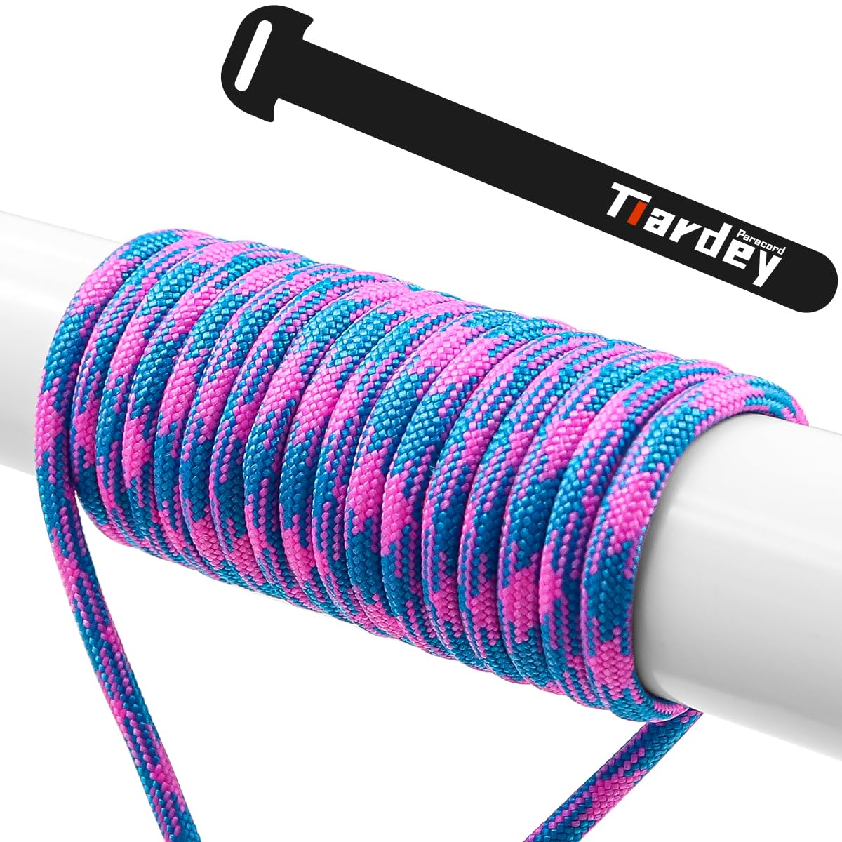 Tiardey PRN-067 Paracord 4mm 100ft (31m) 9 Core Strand,Tear-resistant,Nylon Cord,Mil Spec Type III Paracord,Holds up to 250kg for Outdoor Survival Camping