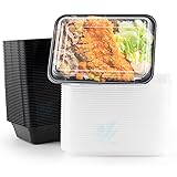 Azure Zone, 24 oz, 50-Pack Rectangular Meal Prep
