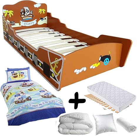 Bebegavroche Pack Completo Premium Cama de Barco Pirata ...