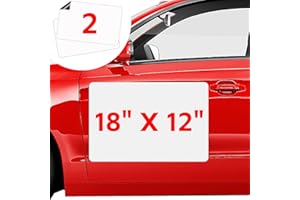 AZREFERENCE 2 Pack Blank Car Magnets, 18" x 12" Car Door Magnets Signs, Rounded Corners Magnetic Vehicle Sign for Car to Advertise Business and Cover Company Logo, Prevent Car Scratches & Dents