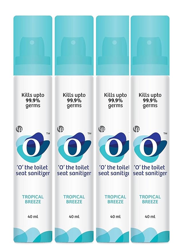 O Sanitizer Natural Disinfectant Toilet Seat Sanitizer Spray (Pack Of