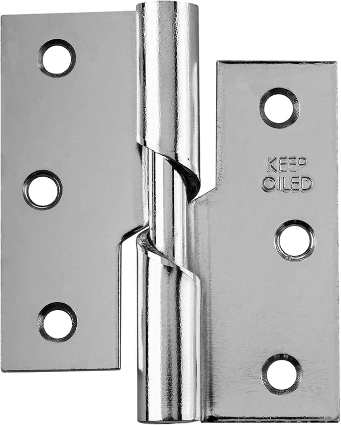3" Inch 76mm Right Hand Rising Butt Door Hinges Self Coloured Steel