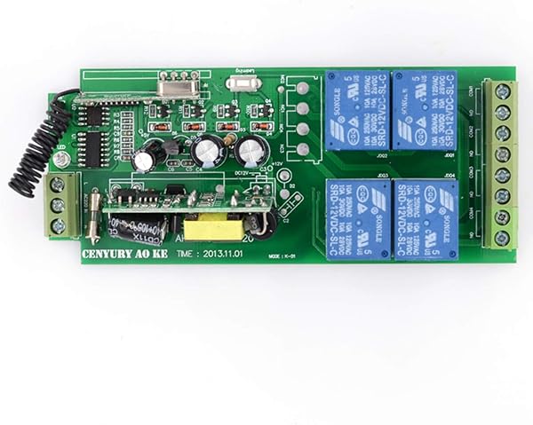 Smart Home AC85v 250V 220V 230V 4 Kanle Drahtloser Fernbedienungsschalter Relaischalter Spannungsausgang Empfangsmodul Funkschalter und 4PCS Sender