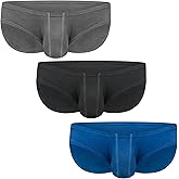 Real Men Ares-Accent Low-Rise Pouch Bikini Brief with ABCD Pouch - 1, 3 & 6 Pack - Waist Size XS - 5XL