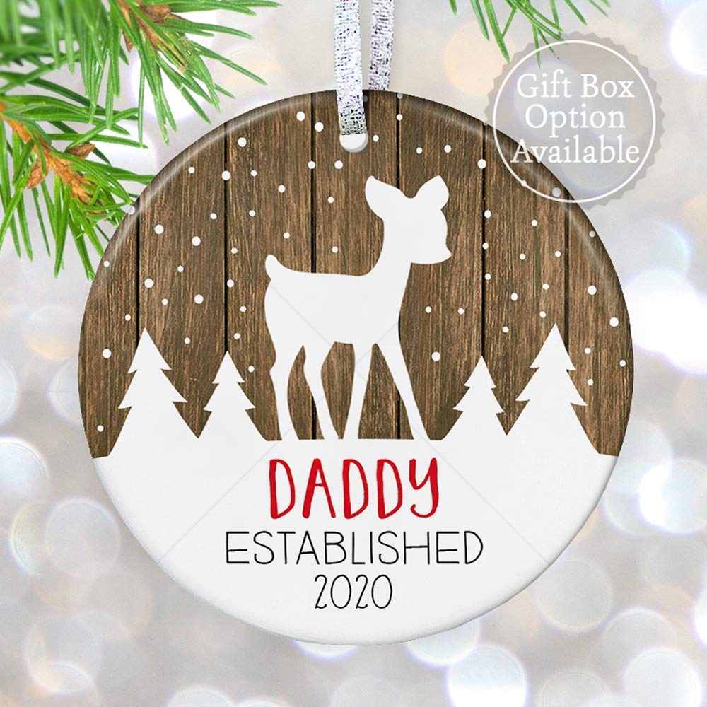 christmas ornament baby announcement