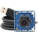 ELP HD USB Camera Module for Computer, 720P/30FPS UVC USB2.0 PC Camera | M12 Mount, Mini Lightburn Camera for Laser Engraver, Plug &amp; Play for Windows, Linux, Mac, Android, Raspberry pi, Jetson Nano