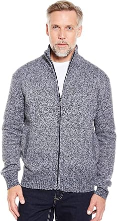 mens fleece cardigan uk