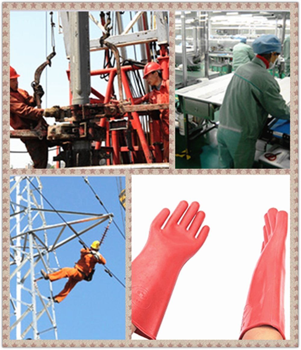 12KV Insulating Gloves, BeeSpring 12KV Safety Electrical Protective
