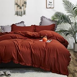 Luxlovery Ruffle Comforter Set California King