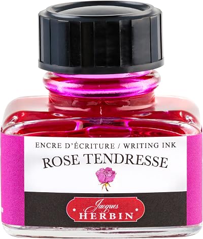 Jacques Herbin 13061T Rose tendresse Ink 30 ml France for Fountain Pens