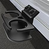 Double Boat Cup Holder for Lund Ranger G3 Pontoon 45 Degree Track Mount | Marine grade ABS beverage rack, stainless steel hardware, adjustable angle, built in drainage, no drilling installation
