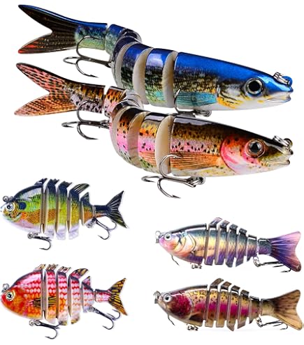 Leurre De Pêche Électrique 13cm USB LED Rechargeable - Lure Robotique Multi-Segments Pour Truite, Basse, Pike