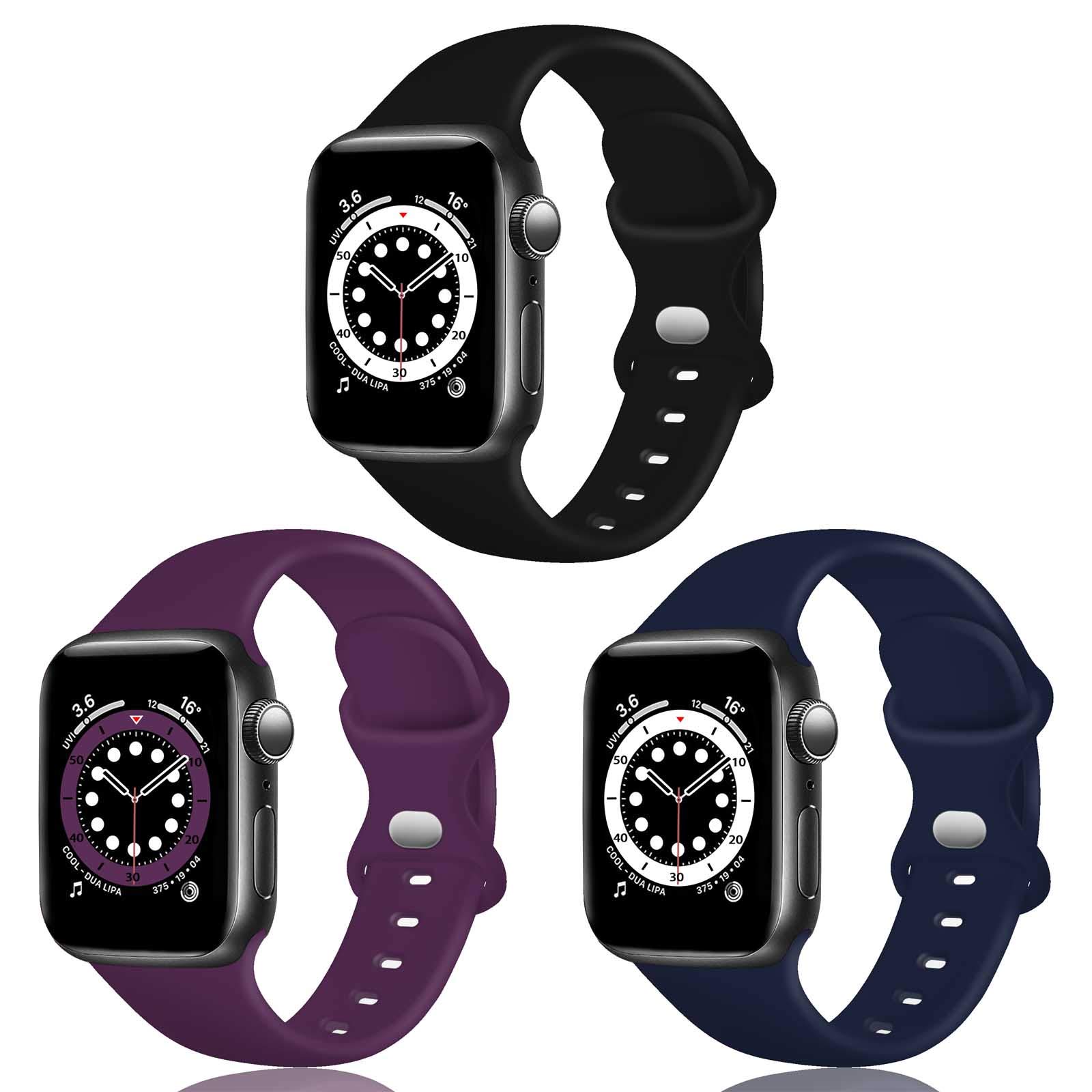 TopPerfekt Silicone Strap Compatible with Apple Watch Strap 38mm 40mm 41mm, Series 10/11 42mm, Silicone Replacement Watch Band Straps for iWatch Series 11 10 9 8 7 6 5 4 3 2 1 SE