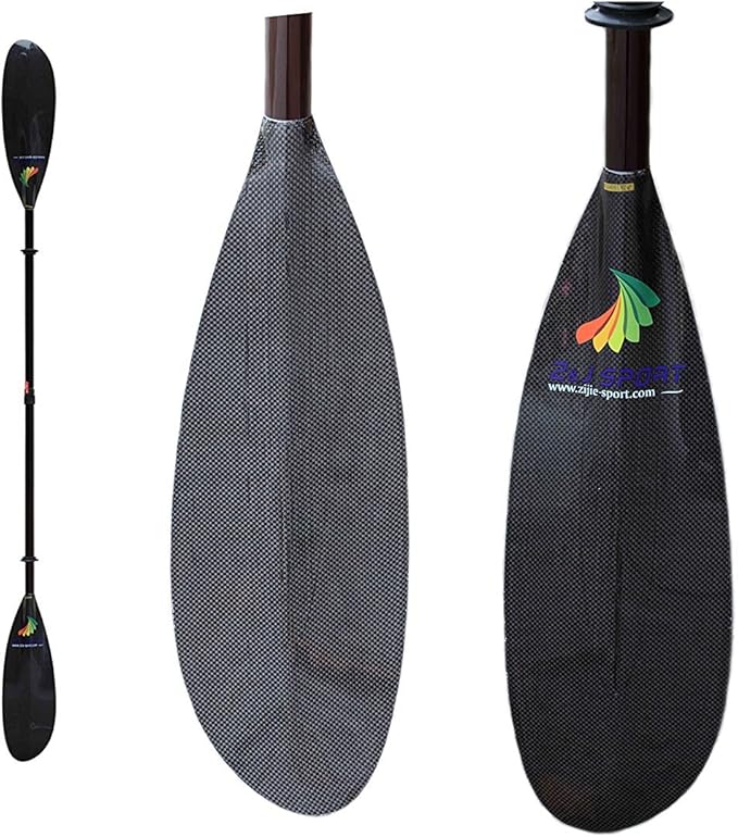 ZJ Sport Lightweight Carbon Fiber Sea Kayak Paddle with