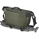 TAAOKA Camera Sling Bag, Waterproof Camera Case with Tripod Holder, DSLR/SLR/Mirrorless Cameras Shoulder Bag, Crossbody Camera Bags for Photography (Dark Green)