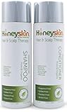 Dry Scalp Treatment - Organic Shampoo & Conditioner Set - Seborrhea, Dandruff, Itchy Scalp, Natural Ingredients, Manuka Honey, Aloe Vera, Paraben & Sulfate Free Color Safe (8 oz) by Honeyskin Organics