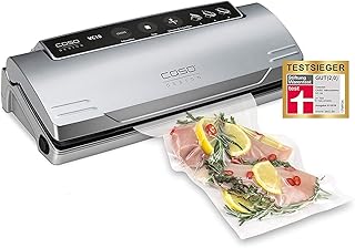 CASO VC10 Vakuumierer - Testsieger bei Stiftung Warentest, Vakuumiergerät, Lebensmittel bleiben vakuumiert bis zu 8x länger frisch, 30cm lange &amp; stabile Schweißnaht, inkl. 10 Profi-Folienbeutel