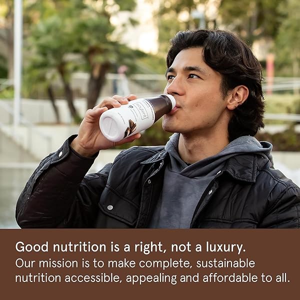 SOYLENT COMPLETE MEAL REPLACEMENT SHAKE, CREAMY CHOCOLATE, 20G COMPLETE PROTEIN, 28 VITAMINS & MINERALS, LOW SUGAR, 14OZ (SINGLE BOTTLE)