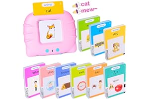 ZNZ 510 Talking Flash Cards for Toddlers 2-4 Years,Pocket Speech for Toddlers,Autism Sensory Toys,Learning Montessori Toys,Speech Therapy Toys for Kids Toddlers