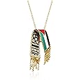 Palestine Necklace Free Palestine Flag Necklace for Women Palestine Scarf Necklace Palestinian Map Pendant Necklace Bring Them Home Now Necklace Ceasefire Now Palestine Gifts for Women Men