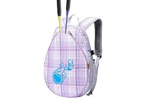 Tennis Racket Bag for Kids - Breathable Badminton Backpack | Pickleball Equipment Bag for Boys Girls Youth Players Beginners 