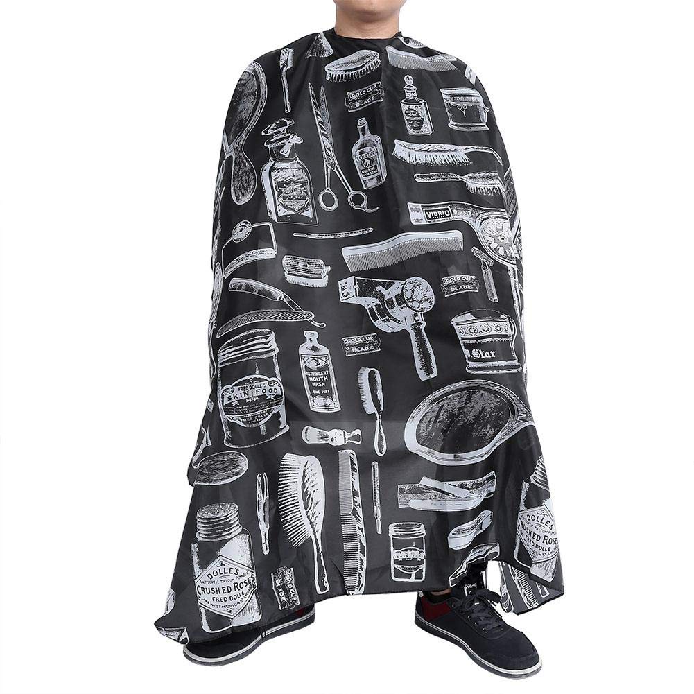 Barber Cape, Asixx 3 Patterns Hairdressing Apron Waterproof Salon Hairdressing Cloth Hair Cutting Stylist Gown for Hair Cutting, Coloring, Perming and Beauty Parlor Use, Made of(30 * 24 * 1cm-Comb)