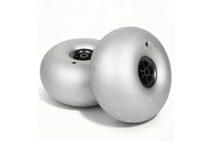 NuBusno 16'' Balloon Sand Tires for Beach Cart, Wagon, Heavy Duty Kayak Dolly and Canoe Dolly, Set of 2, 16'' Balloon Wheel, 176.36lbs Capacity Each Wheel (Gray)