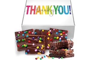 OMCOOKIE Thank You Gift Basket Chocolate Brownies Cookies Employee Appreciation Food Gift Treats For Men Women Kids Individually Wrapped Care Package | Nut Free | Fresh Bakery Cake