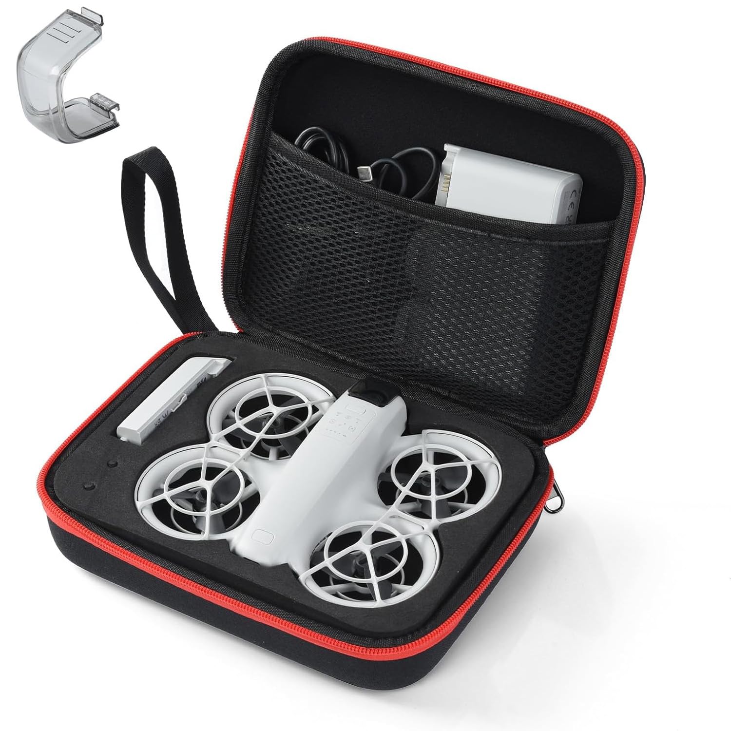 Photo 1 of UTEBIT 8.2×6.2×2.3in Carrying Case for DJI Neo with Drone Lens Cover Portable Nylon Travel Storage Bag