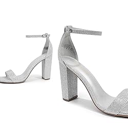 DREAM PAIRS Womens Hi-Chunk High Heel Pump Sandal