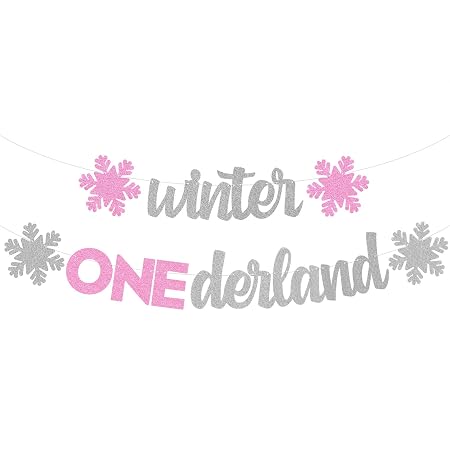 Download Winter Onderland Banner Christmas Snowflakes Garland Snowman Themed Happy Birthday Party Supplies Winter Wonderland Silver Glitter Decorations Amazon In Health Personal Care