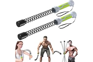 ARJEOU 3 in 1 Ropeless Battle Ropes for Home Grm,Portable HIIT Workout Rope for Working Out, Weighted Exercise Battle Ropes for Low-Impact Cardio Training（2 pcs