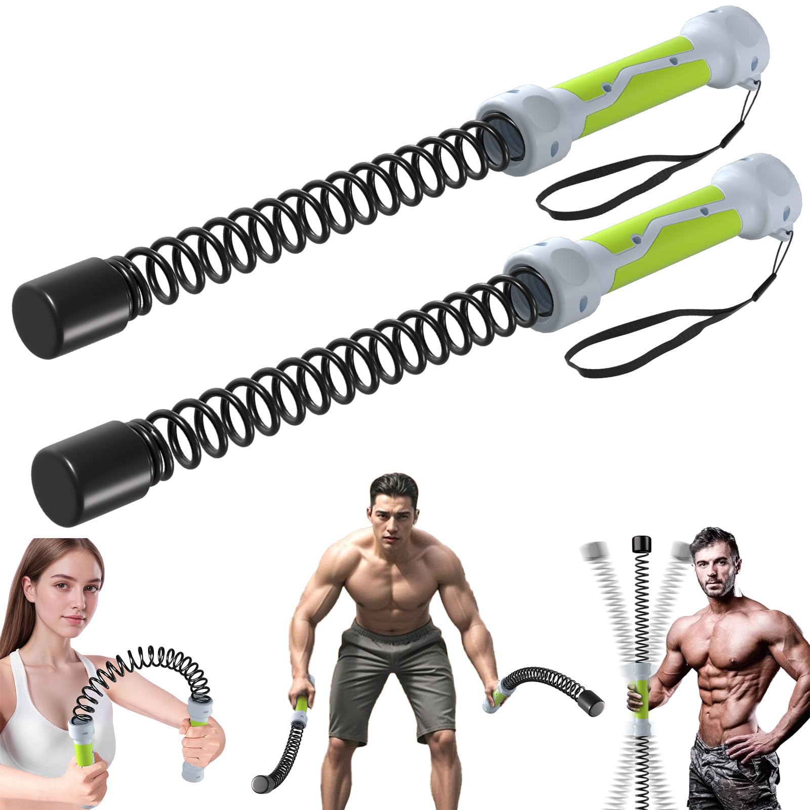 Photo 1 of ARJEOU 3 in 1 Ropeless Battle Ropes for Home Grm,Portable HIIT Workout Rope for Working Out, Weighted Exercise Battle Ropes for Low-Impact Cardio Training?2 pcs